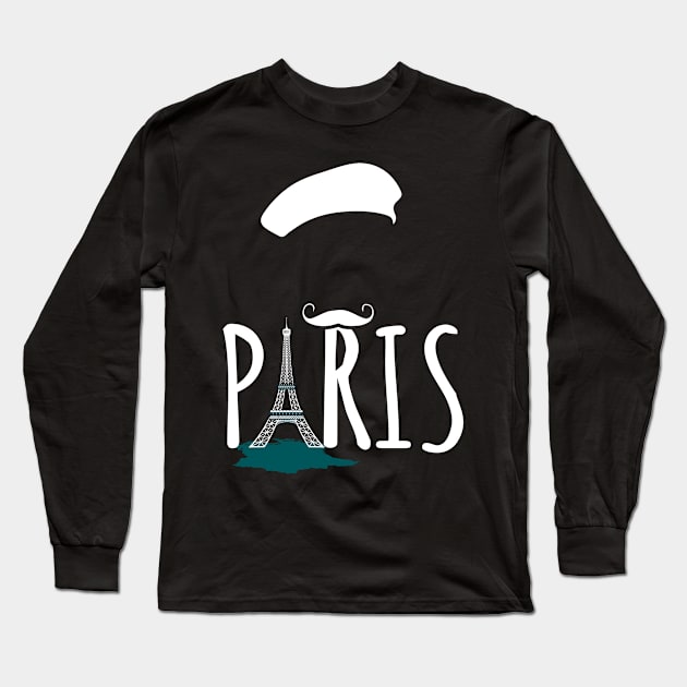 French Baret Paris T-Shirt Funny Gift for men women boy girl Long Sleeve T-Shirt by KittleAmandass